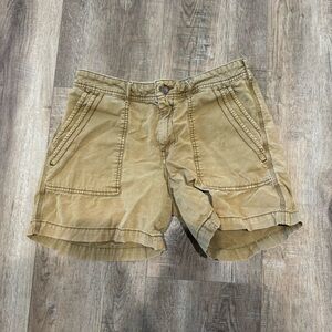 Anthropologie The Wanderer Green Cargo Shorts 27